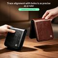 Custodia in pelle a portafoglio Samsung Galaxy Z Flip8 Qialino Classic - nera