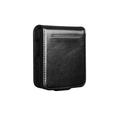 Custodia in pelle a portafoglio Samsung Galaxy Z Flip8 Qialino Classic - nera