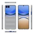 Cover in TPU Rugged per Samsung Galaxy Z Flip8 - Grigio Chiaro