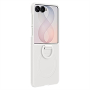 Samsung Galaxy Z Flip8 Cover in Silicone con Anello EF-EF776CWEGWW - Crema