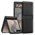 Custodia a portafoglio con magnete e supporto Tech-Protect per Samsung Galaxy Z Flip8 - Nera