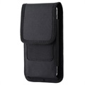 Custodia Orizzontale in Pelle Stile Holster per iPhone 11 Pro - Nera