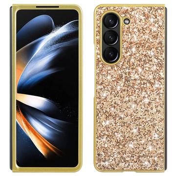Custodia ibrida per Samsung Galaxy Z Fold6 Serie Glitter - Color Oro