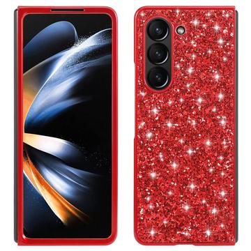 Custodia ibrida per Samsung Galaxy Z Fold6 Serie Glitter - Rossa
