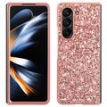 Custodia ibrida per Samsung Galaxy Z Fold6 Serie Glitter - Rosa Oro