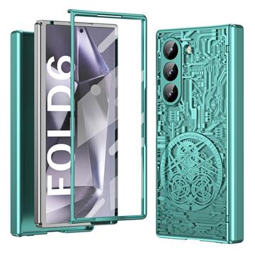 Custodia in plastica placcata Samsung Galaxy Z Fold6 Mechanical Legend - Verde