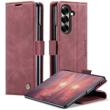 Custodia a Portafoglio Caseme 013 Serie per Samsung Galaxy Z Fold7 - Rosso vino