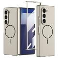 Custodia magnetica sottile con protezione dello schermo in vetro temperato Samsung Galaxy Z Fold7 GKK - Grigio titanio