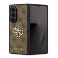 Custodia Ibrida Guess 4G Big Metal Logo per Samsung Galaxy Z Fold7 - Marrone