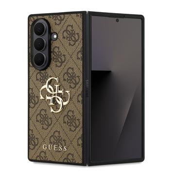 Custodia Ibrida Guess 4G Big Metal Logo per Samsung Galaxy Z Fold7 - Marrone