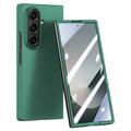 Samsung Galaxy Z Fold7 Custodia in plastica con pellicola esterna in vetro temperato - Verde scuro