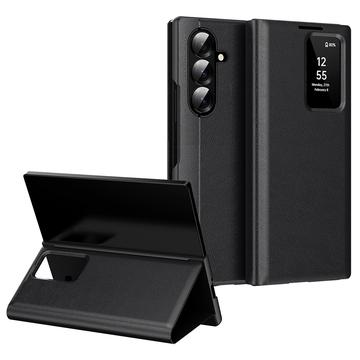 Custodia Samsung Galaxy Z Fold7 Smart Clear View con slot per schede - Nera