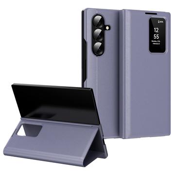 Custodia Samsung Galaxy Z Fold7 Smart Clear View con slot per schede - Grigio Viola