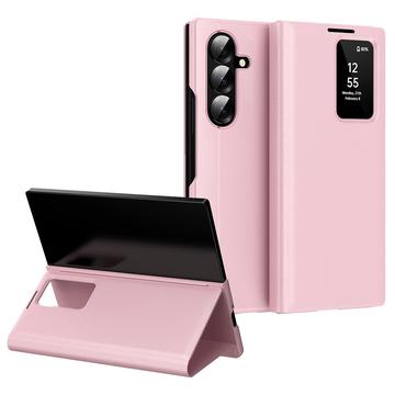Custodia Samsung Galaxy Z Fold7 Smart Clear View con slot per schede - Rosa