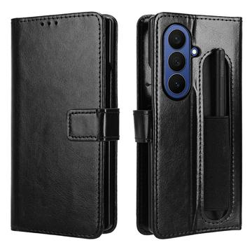 Samsung Galaxy Z Fold7 Custodia a portafoglio con supporto - Nera