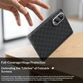 Custodia magnetica Samsung Galaxy Z Fold8 Benks ArmorGrid in fibra di aramide intrecciata 3D – Nera