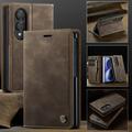 Custodia a portafoglio in pelle di vitello con blocco RFID Samsung Galaxy Z Fold8 Caseme 033