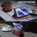 Custodia a portafoglio in pelle di vitello con blocco RFID Samsung Galaxy Z Fold8 Caseme 033 - Rossa