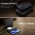 Custodia a portafoglio staccabile 2 in 1 Samsung Galaxy Z Fold8 Caseme C49 - Compatibile con MagSafe, RFID - Nera