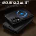 Custodia a portafoglio staccabile 2 in 1 Samsung Galaxy Z Fold8 Caseme C49 - Compatibile con MagSafe, RFID - Nera