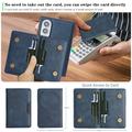 Custodia magnetica Samsung Galaxy Z Fold8 con portacarte - Blu