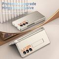 Custodia con cerniera magnetica per Samsung Galaxy Z Fold8 Ultra con stilo e protezione per lo schermo in vetro temperato - Champagne Gold