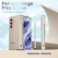 Custodia con cerniera magnetica per Samsung Galaxy Z Fold8 Ultra con stilo e protezione per lo schermo in vetro temperato - Champagne Gold