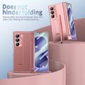 Custodia con cerniera magnetica per Samsung Galaxy Z Fold8 Ultra con stilo e protezione per lo schermo in vetro temperato - Oro rosa