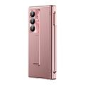 Custodia con cerniera magnetica per Samsung Galaxy Z Fold8 Ultra con stilo e protezione per lo schermo in vetro temperato - Oro rosa