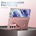 Custodia con cerniera magnetica per Samsung Galaxy Z Fold8 Ultra con stilo e protezione per lo schermo in vetro temperato - Oro rosa