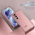 Custodia con cerniera magnetica per Samsung Galaxy Z Fold8 Ultra con stilo e protezione per lo schermo in vetro temperato - Oro rosa