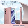 Custodia con cerniera magnetica per Samsung Galaxy Z Fold8 Ultra con stilo e protezione per lo schermo in vetro temperato - Oro rosa