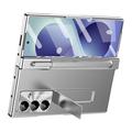 Custodia con cerniera magnetica per Samsung Galaxy Z Fold8 Ultra con stilo e protezione per lo schermo in vetro temperato - Argento