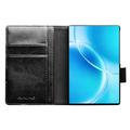 Custodia in pelle a portafoglio Samsung Galaxy Z Fold8 Qialino Classic - nera