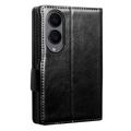 Custodia in pelle a portafoglio Samsung Galaxy Z Fold8 Qialino Classic - nera