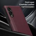 Custodia Samsung Galaxy Z Fold8 Smart Clear View con slot per schede - Rosso vino