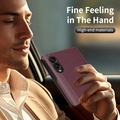 Custodia Samsung Galaxy Z Fold8 Smart Clear View con slot per schede - Rosso vino