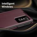 Custodia Samsung Galaxy Z Fold8 Smart Clear View con slot per schede - Rosso vino