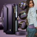 Custodia a portafoglio con blocco RFID CaseMe C36 per Samsung Galaxy Z Fold8 Ultra - Viola