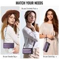 Custodia a portafoglio con blocco RFID CaseMe C36 per Samsung Galaxy Z Fold8 Ultra - Viola
