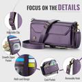 Custodia a portafoglio con blocco RFID CaseMe C36 per Samsung Galaxy Z Fold8 Ultra - Viola