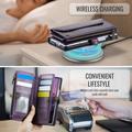 Custodia a portafoglio con blocco RFID CaseMe C36 per Samsung Galaxy Z Fold8 Ultra - Viola