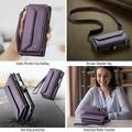 Custodia a portafoglio con blocco RFID CaseMe C36 per Samsung Galaxy Z Fold8 Ultra - Viola