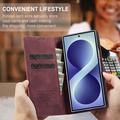 Custodia a Portafoglio Caseme 013 Serie per Samsung Galaxy Z Fold8 Ultra - Rossa
