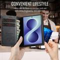 Custodia a portafoglio in pelle di vitello con blocco RFID Samsung Galaxy Z Fold8 Ultra Caseme 033 - Nera