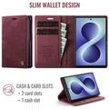 Custodia a portafoglio in pelle di vitello con blocco RFID Samsung Galaxy Z Fold8 Ultra Caseme 033 - Rossa