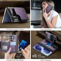Custodia Samsung Galaxy Z Fold8 Ultra Caseme C22 con porta carte RFID - Viola