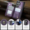 Custodia Samsung Galaxy Z Fold8 Ultra Caseme C22 con porta carte RFID - Viola