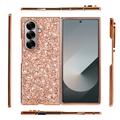 Custodia ibrida per Samsung Galaxy Z Fold8 Ultra Serie Glitter - Rosa Oro