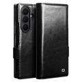 Custodia in pelle a portafoglio Samsung Galaxy Z Fold8 Ultra Qialino Classic - nera